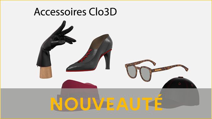 Modélisme 3D avec CLO 3D - Spécialisation Accessoires de mode - 100% à distance