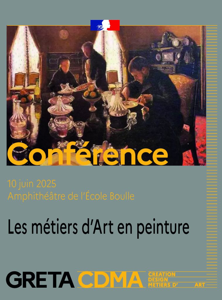 Conférence Les métiers d'Art en peinture école Boulle
