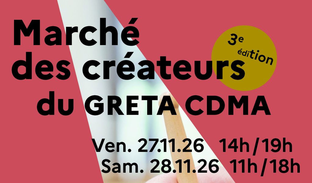 Marché des créateurs du GRETA CDMA : des créations uniques pour vos cadeaux de Noël !